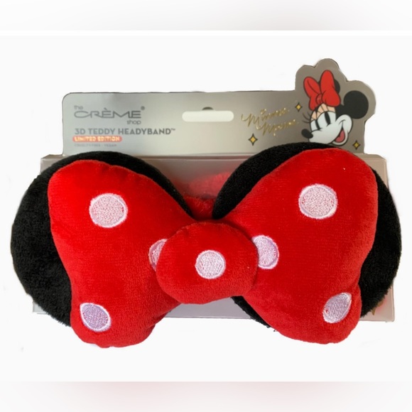 The Crème Shop x Disney Plush Headband w/ Minnie Mouse Signature Bow - Picture 1 of 3